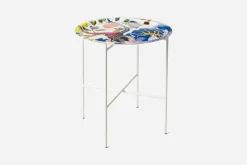 Brickor|Soffbord & Sidobord*Svenskt Tenn Brickstativ Stål Vit