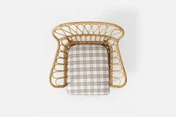 Dynor*Josef Frank Dyna Fåtölj 311 Gripsholmsruta, Grå