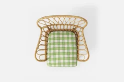 Dynor*Josef Frank Dyna Fåtölj 311 Gripsholmsruta, Grön