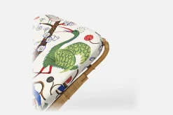 Dynor*Svenskt Tenn Dyna Liggstol P6 Gröna Fåglar, Multi