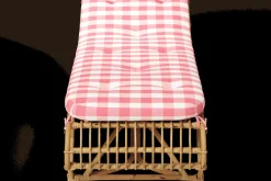 Dynor*Svenskt Tenn Dyna Liggstol P6 Gripsholmsruta, Rosa