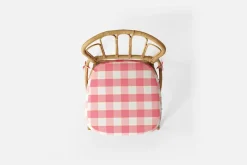 Dynor*Svenskt Tenn Dyna Stol 1184 Gripsholmsruta, Rosa