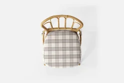 Dynor*Svenskt Tenn Dyna Stol 1184 Gripsholmsruta, Grå