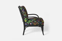 Dynor*Josef Frank/Svenskt Tenn Dynor Karmstol P4 Under Ekvatorn, Svart