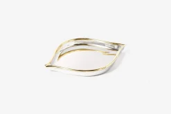 Dekorationsdetaljer|Dukningsdetaljer*Björn Trägårdh Fat Löv med Mässingskant