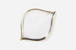 Dekorationsdetaljer|Dukningsdetaljer*Björn Trägårdh Fat Löv med Mässingskant