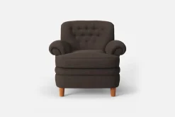 Fåtöljer*Josef Frank Fåtölj 568 Möbellin, Mörkbrun