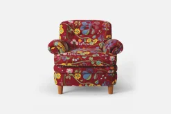 Fåtöljer*Josef Frank Fåtölj 568 Baranquilla, Vinröd