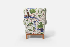 Fåtöljer*Ragnar Helsén Fåtölj 3543 Oxford Gröna Fåglar, Multi