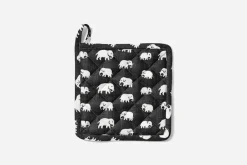 Kök & Dukningstextil*Svenskt Tenn Grytlapp Elefant Svart