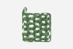 Kök & Dukningstextil*Svenskt Tenn Grytlapp Elefant Grön