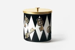 Dukningsdetaljer*Fornasetti Ishink Chiave, Svart Vit