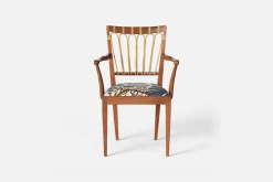 Karmstolar*Josef Frank Karmstol 1165 Mahogny Rotting, Aralia, Multi