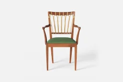 Karmstolar*Josef Frank Karmstol 1165 Mahogny Rotting, Möbellin, Grön