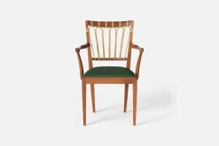 Karmstolar*Josef Frank Karmstol 1165 Mahogny Rotting, Vägen, Mörkgrön