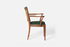 Karmstolar*Josef Frank Karmstol 1165 Mahogny Rotting, Vägen, Mörkgrön