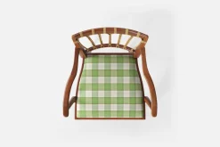 Karmstolar*Josef Frank Karmstol 1165 Mahogny Rotting, Gripsholmsruta, Grön