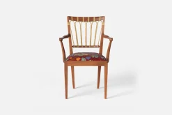 Karmstolar*Josef Frank Karmstol 1165 Mahogny Rotting, Baranquilla, Vinröd