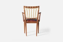 Karmstolar*Josef Frank Karmstol 1165 Mahogny Rotting, Baranquilla, Vinröd