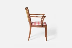 Karmstolar*Josef Frank Karmstol 1165 Mahogny Rotting, Gripsholmsruta, Rosa