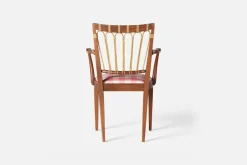 Karmstolar*Josef Frank Karmstol 1165 Mahogny Rotting, Gripsholmsruta, Rosa