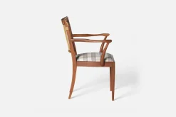 Karmstolar*Josef Frank Karmstol 1165 Mahogny Rotting, Gripsholmsruta, Grå