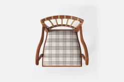 Karmstolar*Josef Frank Karmstol 1165 Mahogny Rotting, Gripsholmsruta, Grå