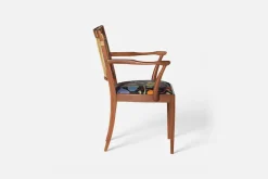 Karmstolar*Josef Frank Karmstol 1165 Mahogny Rotting, Baranquilla, Svart