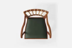 Karmstolar*Josef Frank Karmstol 1165 Mahogny Rotting, Grön