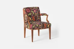 Fåtöljer|Karmstolar*Josef Frank Karmstol 969 Kederband Sitthöjd 47 cm Mirakel, Mörkbrun