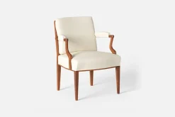 Fåtöljer|Karmstolar*Josef Frank Karmstol 969 Kederband Sitthöjd 47 cm Vägen, Vit