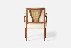 Fåtöljer|Karmstolar*Josef Frank Karmstol 969 Kederband Sitthöjd 47 cm Vägen, Vit