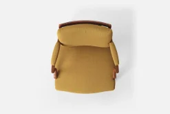 Karmstolar*Josef Frank Karmstol 969 Kederband Sitthöjd 43 cm Möbellin, Bärnsten