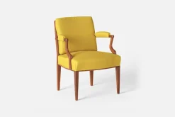 Fåtöljer|Karmstolar*Josef Frank Karmstol 969 Kederband Sitthöjd 47 cm Vägen, Ockra