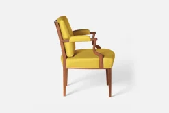 Fåtöljer|Karmstolar*Josef Frank Karmstol 969 Kederband Sitthöjd 47 cm Vägen, Ockra