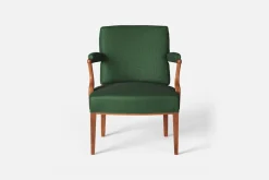 Karmstolar*Josef Frank Karmstol 969 Kederband Sitthöjd 43 cm Vägen, Mörkgrön