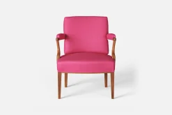 Karmstolar*Josef Frank Karmstol 969 Kederband Sitthöjd 43 cm Vägen, Cerise