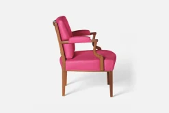 Karmstolar*Josef Frank Karmstol 969 Kederband Sitthöjd 43 cm Vägen, Cerise