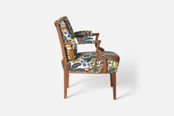 Karmstolar*Josef Frank Karmstol 969 Kederband Sitthöjd 43 cm Aralia, Multi