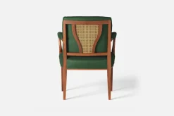 Fåtöljer|Karmstolar*Josef Frank Karmstol 969 Kederband Sitthöjd 47 cm Vägen, Mörkgrön