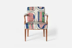 Fåtöljer|Karmstolar*Josef Frank Karmstol 969 Kederband Sitthöjd 47 cm Manhattan, Multi