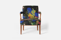 Karmstolar*Josef Frank Karmstol 969 Kederband Sitthöjd 43 cm Anakreon, Svart