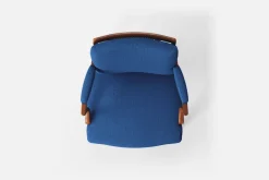 Fåtöljer|Karmstolar*Josef Frank Karmstol 969 Kederband Sitthöjd 47 cm Möbellin, Blå