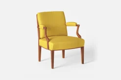 Karmstolar*Josef Frank Karmstol 969 Kederband Sitthöjd 43 cm Vägen, Ockra