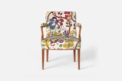 Fåtöljer|Karmstolar*Josef Frank Karmstol 969 Kederband Sitthöjd 47 cm Baranquilla, Vit