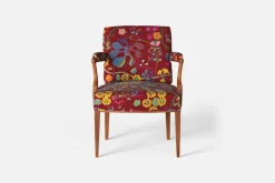 Fåtöljer|Karmstolar*Josef Frank Karmstol 969 Kederband Sitthöjd 47 cm Baranquilla, Vinröd