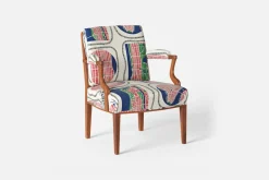 Karmstolar*Josef Frank Karmstol 969 Kederband Sitthöjd 43 cm Manhattan, Multi