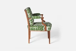 Fåtöljer|Karmstolar*Josef Frank Karmstol 969 Kederband Sitthöjd 47 cm Celotocaulis, Grön