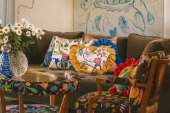 Fåtöljer|Karmstolar*Josef Frank Karmstol 969 Kederband Sitthöjd 47 cm Hawai, Brun