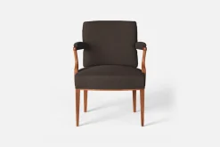 Fåtöljer|Karmstolar*Josef Frank Karmstol 969 Kederband Sitthöjd 47 cm Möbellin, Mörkbrun